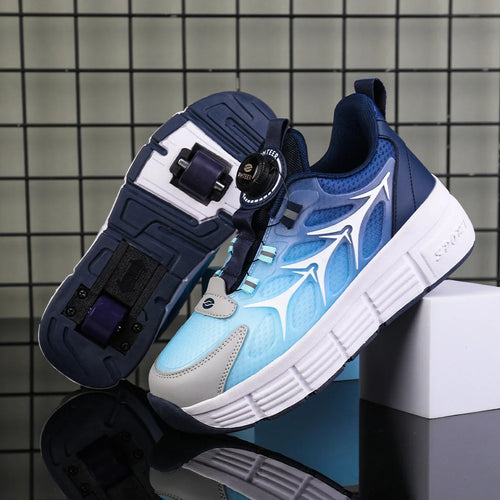 New Deform Sneakers With Wheels Roller Skate 2 Wheels Shoes Skates Outdoor Sliding Sport Footwear Gift For Teenager Girls Boys