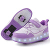Roller Skating Shoes Kids Outdoor Sport Chlid Snerkers Boys Footwear Girls 2 Wheels Boots Children Toy Gift Game Skate Shoes