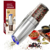 Gravity Sensing Electric Salt & Pepper Grinder | Adjustable Coarseness | Battery Powered Spice Mill