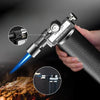 HONEST Double Flame Welding Gun Torch Lighter | Safety Lock | Jet & Open Fire Switch | BBQ & Cigar