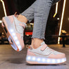 Roller Skating Shoes Kids Outdoor Sport Chlid Snerkers Boys Footwear Girls 2 Wheels Boots Children Toy Gift Game Skate Shoes