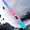 Long Style Welding Gun Gas Lighter | 360° Metal Outdoor | Red & Blue Flame | Refillable Butane