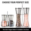 Stainless Steel & Glass Pepper Grinder | 180/200ml Spice Bottle | Manual Spice Mill | Kitchen Gadget