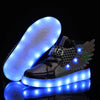 Children's Led Light Roller Skate Shoes Kids Casual Sport 4 Wheels with Brake Sneaker Girl Boy Wing Boots Birthday Gift Footwear