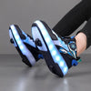 Invisible Bottom Flying Shoes with Wheels Hot Sale Of The Season Unisex Kids' Double Wheel Walking Shoes Roller Skates Entertain