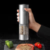 USB Rechargeable Automatic Pepper & Salt Grinder | Adjustable Coarseness Spice Mill | 1 or 2 Pack