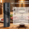 KLT USB Rechargeable Automatic Pepper & Salt Grinder | Adjustable Coarseness | LED Light | Kitchen Mill