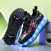 Roller Skate Shoes Children Boys Girls Gift Toys Games Kids 2 Wheels Sneakers Student Outdoor Casual Sports Lighted Footwear
