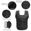Adjustable Weighted Vest Weight Jacket Oxford Exercise Weight Loading Cloth Strength Training 110LB Max. Load (No Weights)