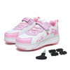 Kids Roller Skate Shoes | 4-Wheel Fashion Casual Sneakers | Boys & Girls Gift | Outdoor Sport Footwear