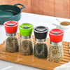 180/200ml Stainless Steel & Glass Salt & Pepper Grinder | Manual Household Kitchen Gadget