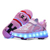 Roller Skate Shoes Kid 4 Wheels Sneaker Children Girl Fashion Gift Sports Casual Led Lighted Up Footwear Boy Boots