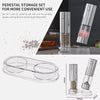 USB Rechargeable Automatic Pepper & Salt Grinder | Adjustable Coarseness Spice Mill | 1 or 2 Pack