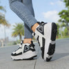 Boys and Girls Roller Skate Shoes Fashion Casual Sports Children 4-Wheels Sneakers for Kids  Gift Nice Footwear