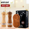 WXCOO Manual Solid Wood Pepper & Spice Grinder | Multi-Purpose Salt & Pepper Mill | Kitchen Tool