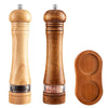 Manual Solid Wood Salt & Pepper Grinder | 6" & 8" | Adjustable Ceramic Grinder | Kitchen Cooking Tool