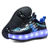 Roller Skate Shoes Children Boys Girls Gift Toys Games Kids 2 Wheels Sneakers Student Outdoor Casual Sports Lighted Footwear