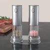 USB Rechargeable Automatic Pepper & Salt Grinder | Adjustable Coarseness Spice Mill | 1 or 2 Pack