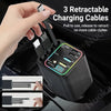 5-in-1 Car Charger 66W Fast Charging | Retractable Cable PD30W QC22.5W | iPhone & Android