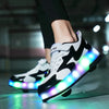 Roller Skate Sneakers Summer 2023 Fashion Casual Sports Boots Boys Girls 2 Wheels Shoes Children Gift Game Lighted Footwear