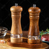 WXCOO Manual Solid Wood Pepper & Spice Grinder | Multi-Purpose Salt & Pepper Mill | Kitchen Tool