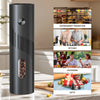 KLT USB Rechargeable Automatic Pepper & Salt Grinder | Adjustable Coarseness | LED Light | Kitchen Mill