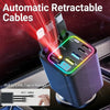 5-in-1 Car Charger 66W Fast Charging | Retractable Cable PD30W QC22.5W | iPhone & Android