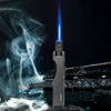 JOBON Metal Turbine Torch Lighter | Strong Blue Flame | Windproof Butane | BBQ & Kitchen Welding