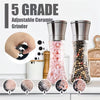 200ml Stainless Steel & Glass Pepper & Salt Grinder | Adjustable Coarseness | Manual Kitchen Mill