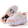 Roller Skating Shoes Kids Outdoor Sport Chlid Snerkers Boys Footwear Girls 2 Wheels Boots Children Toy Gift Game Skate Shoes