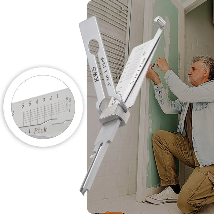Heavy-Duty SS001 & SS002 PRO Locksmith Tool Set | KW1 SC1 SC4 AM5 M1MS2 | Fireproof & Residential Security
