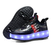 Roller Skate Shoes Children Boys Girls Gift Toys Games Kids 2 Wheels Sneakers Student Outdoor Casual Sports Lighted Footwear