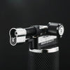 HONEST Double Flame Welding Gun Torch Lighter | Safety Lock | Jet & Open Fire Switch | BBQ & Cigar