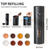 KLT USB Rechargeable Automatic Pepper & Salt Grinder | Adjustable Coarseness | LED Light | Kitchen Mill