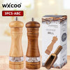 WXCOO Manual Solid Wood Pepper & Spice Grinder | Multi-Purpose Salt & Pepper Mill | Kitchen Tool