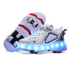 Roller Skate Shoes Kid 4 Wheels Sneaker Children Girl Fashion Gift Sports Casual Led Lighted Up Footwear Boy Boots