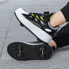 Children Kids Roller Skates Shoes Deformation Unisex Parkour Wheel Sneaker For Boys Girls Footwear Outdoor Trendy Casual Walking