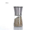 180/200ml Stainless Steel & Glass Salt & Pepper Grinder | Manual Household Kitchen Gadget