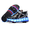 Roller Skate Shoes Kid 4 Wheels Sneaker Children Girl Fashion Gift Sports Casual Led Lighted Up Footwear Boy Boots