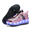 Roller Skate Shoes Children Boys Girls Gift Toys Games Kids 2 Wheels Sneakers Student Outdoor Casual Sports Lighted Footwear