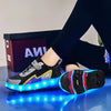 Roller Skate Shoes Kid 4 Wheels Sneaker Children Girl Fashion Gift Sports Casual Led Lighted Up Footwear Boy Boots