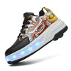 Kids Roller Skates Shoes Led Flash Footwear Gift With 4 Wheels Luminous LED Child Boys Girls Sliding Deformed Sneakers Shoes