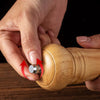 Manual Solid Wood Salt & Pepper Grinder | 6" & 8" | Adjustable Ceramic Grinder | Kitchen Cooking Tool