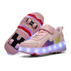 Roller Skate Shoes Kid 4 Wheels Sneaker Children Girl Fashion Gift Sports Casual Led Lighted Up Footwear Boy Boots