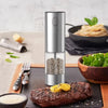 USB Rechargeable Automatic Pepper & Salt Grinder | Adjustable Coarseness Spice Mill | 1 or 2 Pack