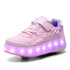 Roller Skate Shoes Kids Snickers With Wheels Children Rollerskates Fashion Outdoor Sports Shoes Girls Boys Gifts For Kids