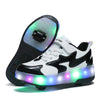 Roller Skate Sneakers Summer 2023 Fashion Casual Sports Boots Boys Girls 2 Wheels Shoes Children Gift Game Lighted Footwear